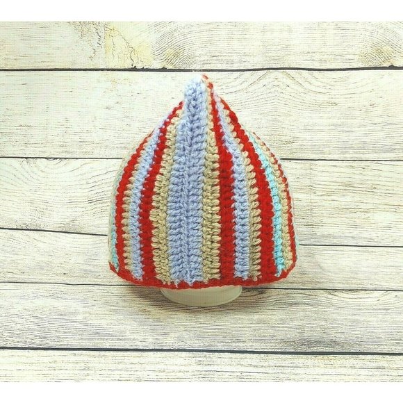 Young Child Hat Baby Knitted Winter Wool Cap Handmade Toddler Crochet Bonnet - Picture 6 of 11